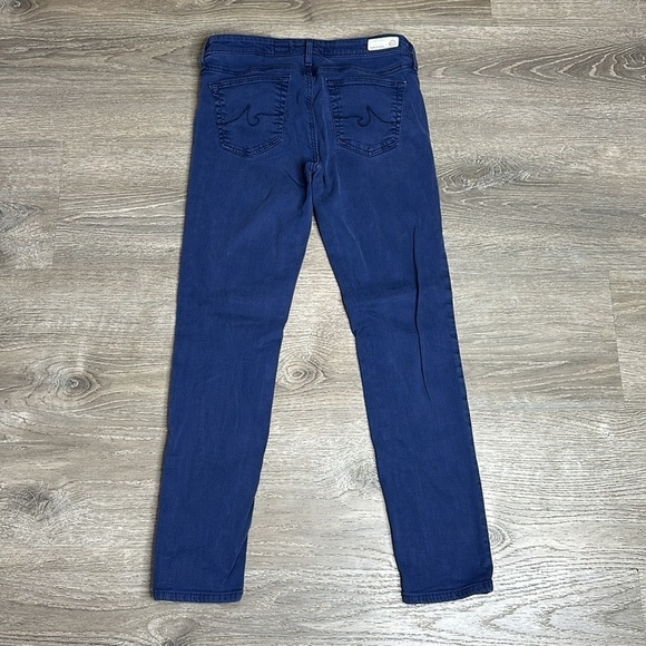 Ag Adriano Goldschmied The Stevie Ankle Slim Straight Leg Jeans Blue Sz 28R - Picture 7 of 12
